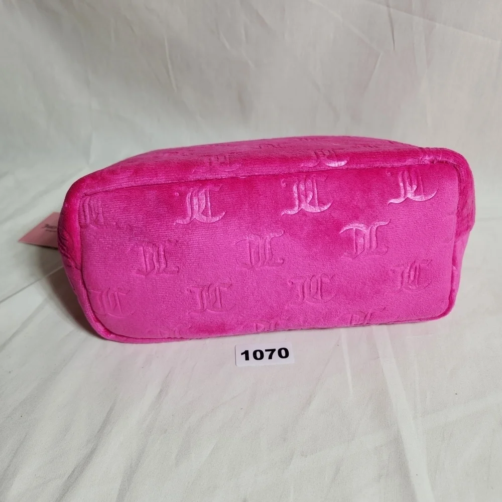 Juicy Couture Pink Embossed Travel Cosmetuc Bag Make Up